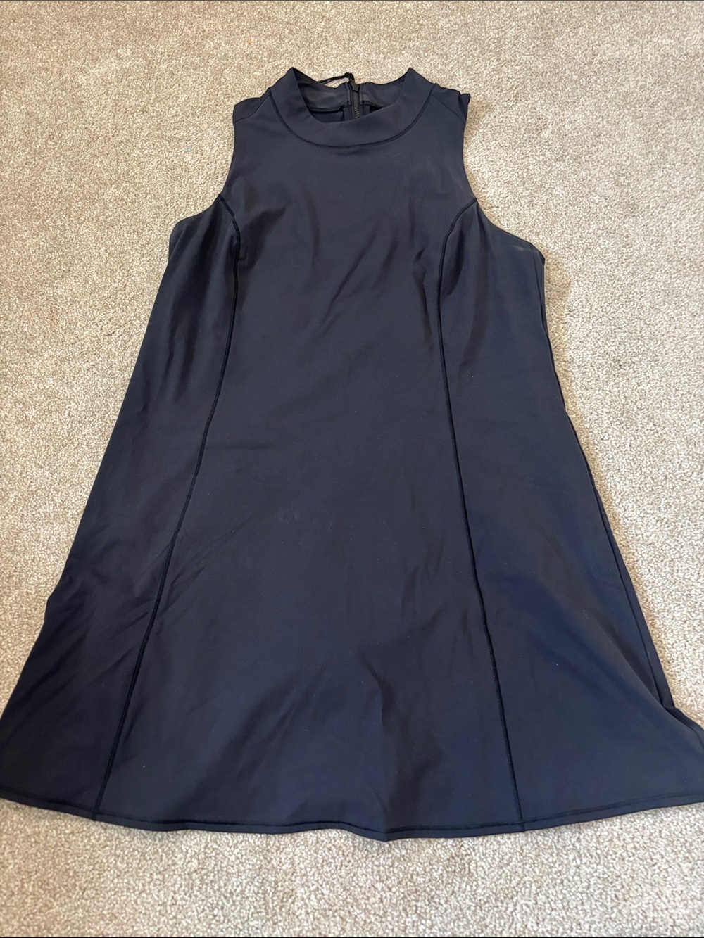 Outdoor Voices Black Sleeveless Mini A-Line Dress